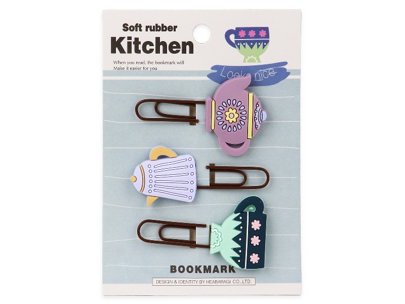 Набор закладок-скрепок ЧАЕПИТИЕ 3 шт ЗК-6317