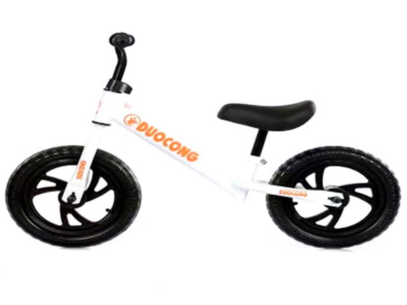 Беговел 12" накач. колеса БЕЛЫЙ SZN-008