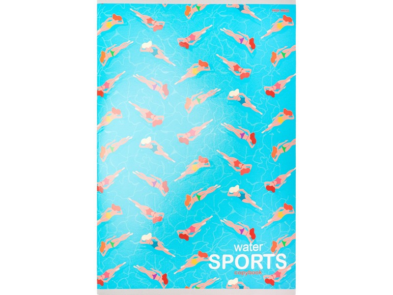 Тетрадь КЛЕТКА А4 96л. ОТДЫХ В БАССЕЙНЕ (цвет. мелов. обл.)