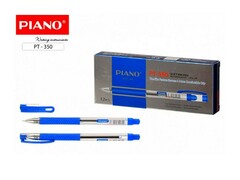 53408 [PT-350]Ручка масляная PIANO 0,7мм СИНЯЯ (12шт/уп)