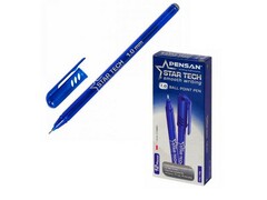 53414 [2260/12- синяя]Ручка масляная PENSAN STAR-TECH синий корпус 1,0мм СИНЯЯ (12шт/уп)