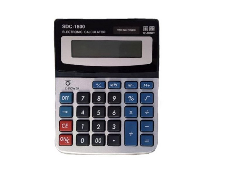Калькулятор настольный 12-разрядный 11*14см SDC-1800