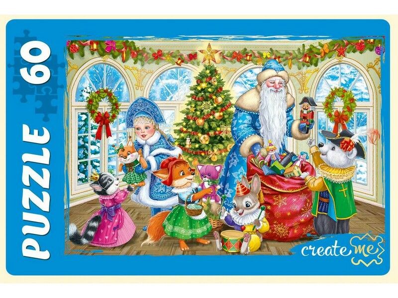 ПАЗЛЫ 60 элементов. НОВОГОДНИЕ ВСТРЕЧИ