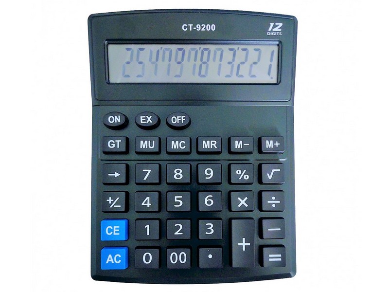 Калькулятор настольный 12-разрядный 16*20см CT-9200