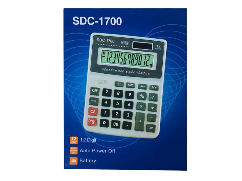 Калькулятор настольный 12-разрядный 11*14см SDC-1700