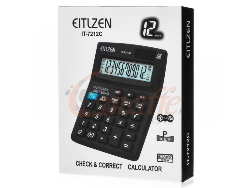Калькулятор настольный 12-разрядный с функцией «проверить и исправить» 10*13см IT-7212C