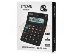 56757 [IT-7212C]Калькулятор настольный 12-разрядный с функцией «проверить и исправить» 10*13см IT-7212C