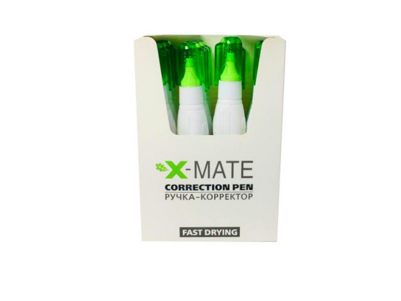Корректор-ручка «HATBER X-MATE» 7 мл с металл. наконечником
