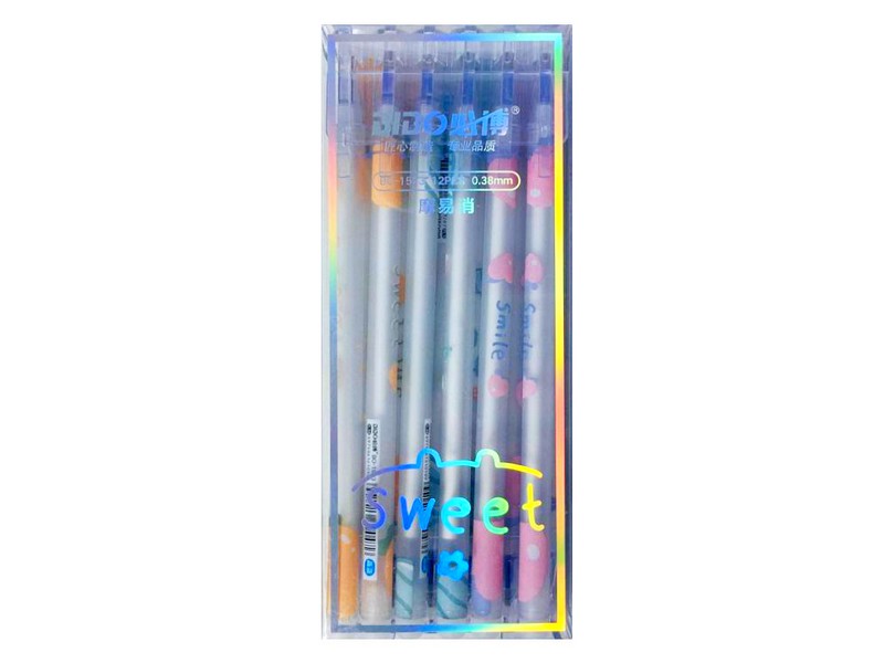 Ручка гелевая со стираемыми чернилами «SWEET» 0,38мм СИНЯЯ (12шт/уп)