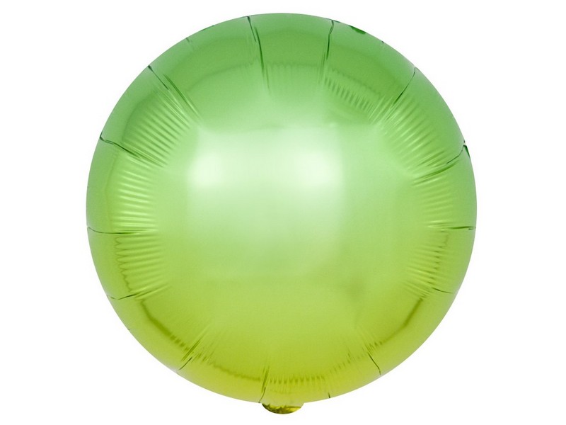 Шар-круг зеленый градиент 46 см