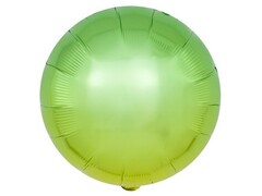 56992 [180182]Шар-круг зеленый градиент 46 см