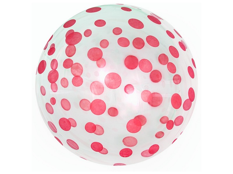 Шар «Deco Bubble. Розовое конфетти» прозрачный 19 см