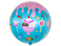 57042 [180655]Шар-сфера 3D «Десерты и сладости» 61 см