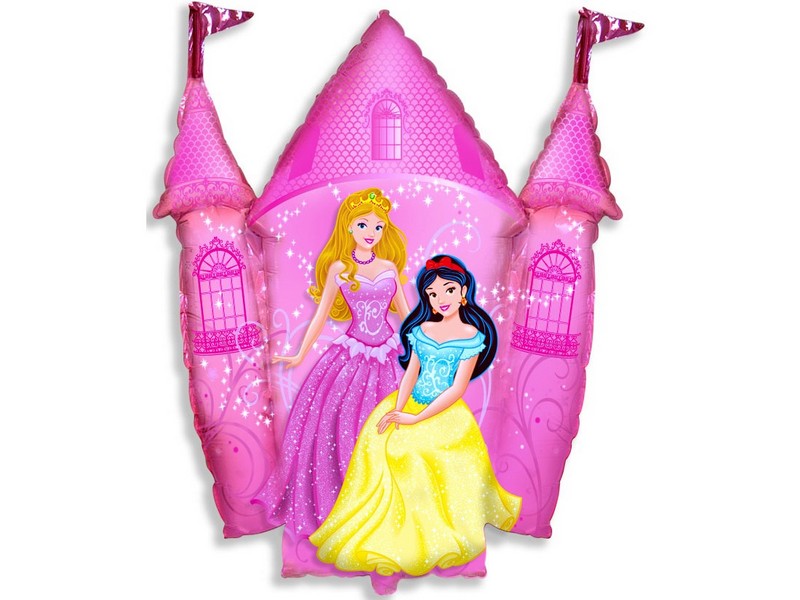 Шар-фигура «Замок принцессы» розовый 86 см