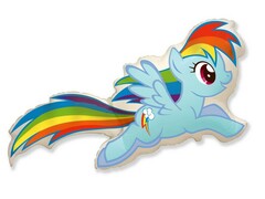 57102 [901739]Шар-фигура «My Little Pony. Радуга» 109 см