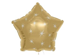 57109 [814888]Шар-звезда «Серебряные искры» золото 46 см