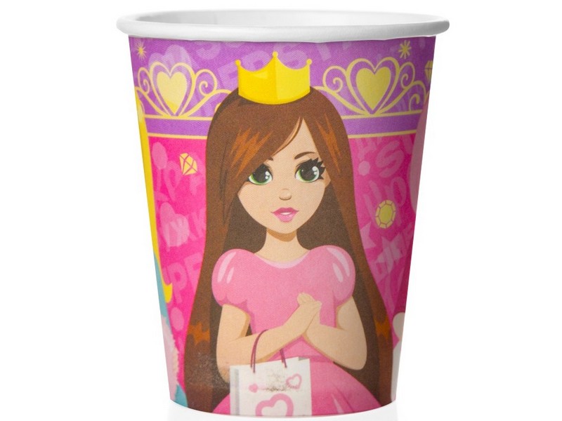 Набор стаканов «Куклы-принцессы» 250 мл 6 шт