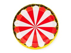 57171 [690071]Набор тарелок «Красно-белый» 18 см 6 шт