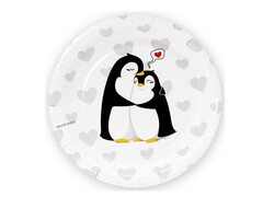 57178 [77216]Набор тарелок «Влюбленные пингвины» 18 см 6 шт