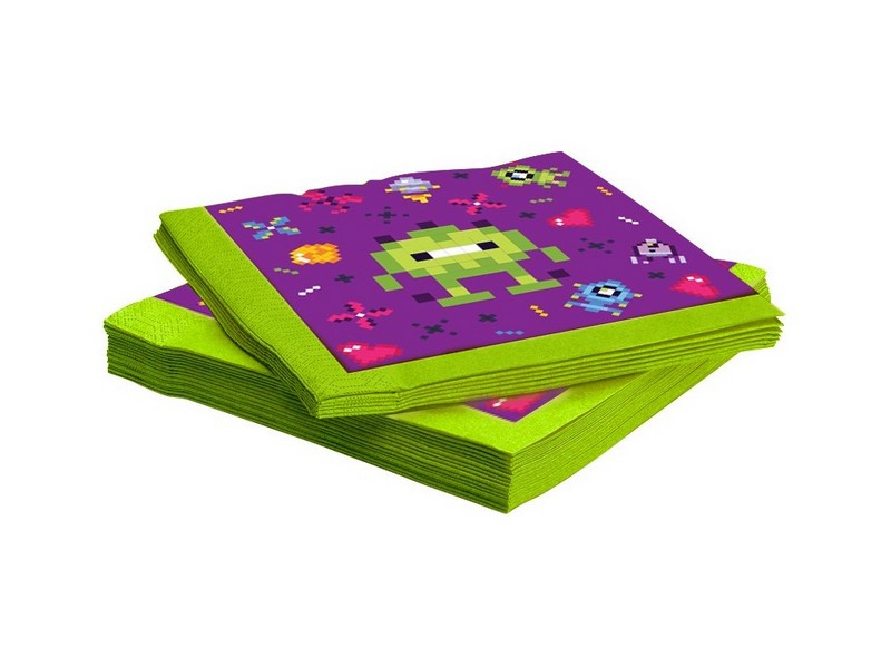 Купить оптом Набор салфеток «Космические пиксели» 33*33 см 20 шт в Луганске