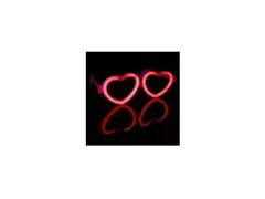 57289 [6230731]Очки флуоресцентные «Сердце» 20 см