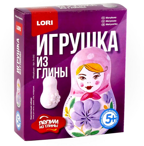 Купить оптом Игрушка из глины "Матрешка" в Луганске