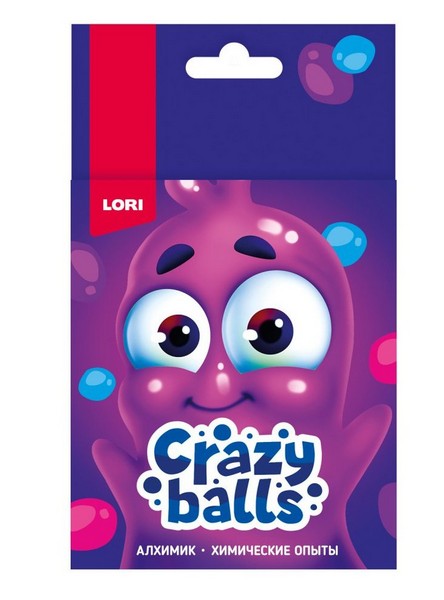 Химические опыты «Crazy Balls» розовые, голубые и фиолетовые шарики