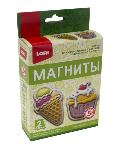 Купить оптом Магниты из гипса "Вкусные сладости" 2 формы в Луганске