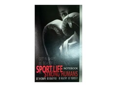 58281 [Б32М246]Блокнот А6 32л клетка "Sport life" (скрепка, глян. лам., офсет)