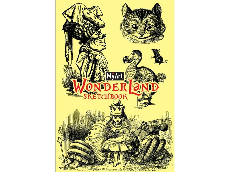 MyArt. СКЕТЧБУК 120*180 мм 64 л В СТРАНЕ ЧУДЕС (7БЦ, мат. лам.)
