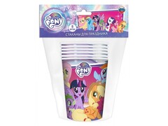 58966 [CP-60367-MLP]Набор стаканов «My Little Pony» 250 мл 6 шт