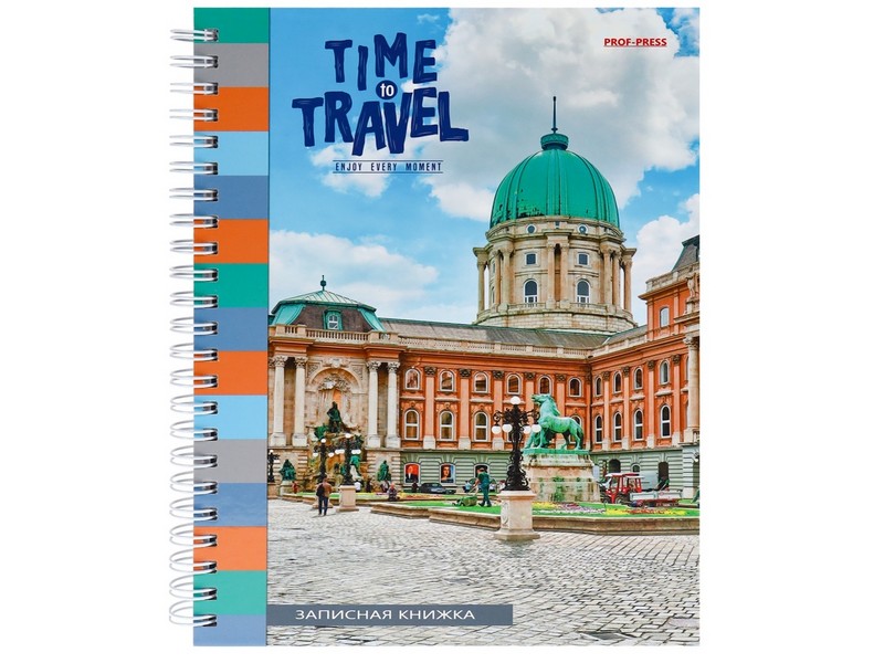 Записная книжка А5 100л. «ЕВРОПЕЙСКИЕ ВИДЫ-4» (7БЦ, гребень, глян. лам.)