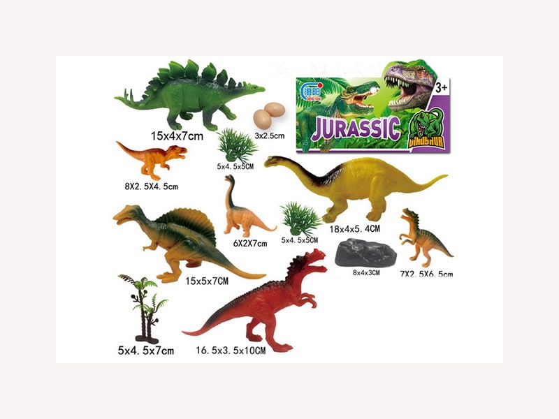 Набор динозавров 7 шт с аксесс. 17*15 см в пак. CY25-7