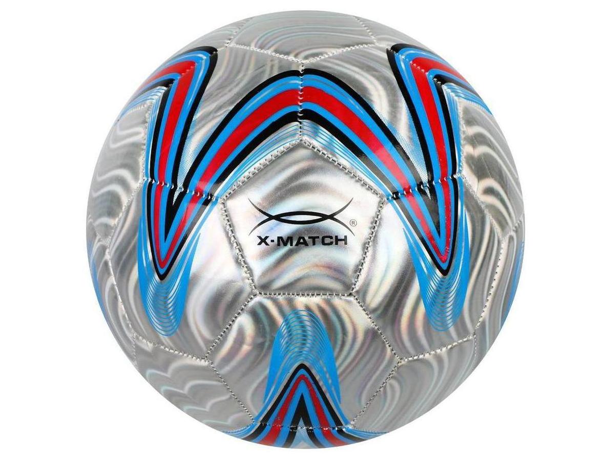 Мяч футбольный X-Match PVC 1 слой металлик 56487