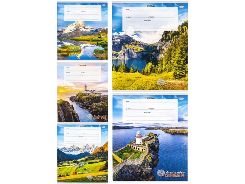 Тетрадь КЛЕТКА 12л «ВОСХИТИТЕЛЬНЫЙ ВИД-1» (цвет. мелов. обл.)