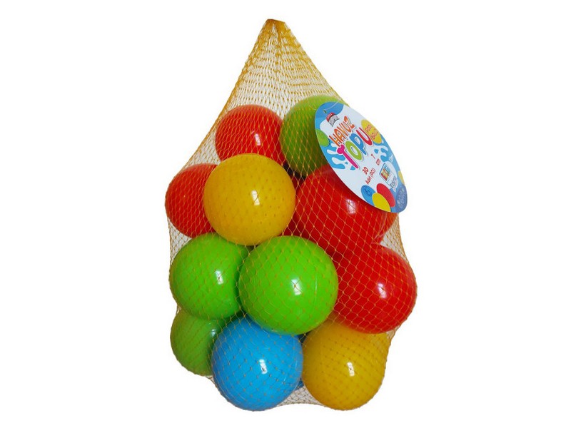 Набор шариков для сухого бассейна 7 см 30 шт в сетке GCL078