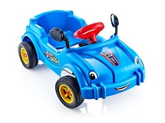 Машина-каталка педальная «Cool Riders» с клаксоном синяя 2887_Blue