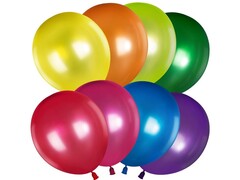 60470 [512-12MA1]Набор воздушных шаров ассорти, металлик 12'' 100 шт