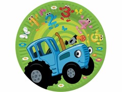 60521 [501620]Набор тарелок «Синий трактор. С Днем Рождения!» 18 см 6 шт