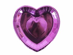 60523 [623586]Набор тарелок «Сердце» фуше 18 см 6 шт