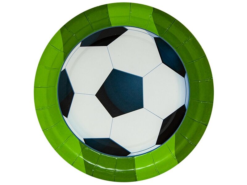 Набор тарелок «Футбольный мяч» 18 см 6 шт