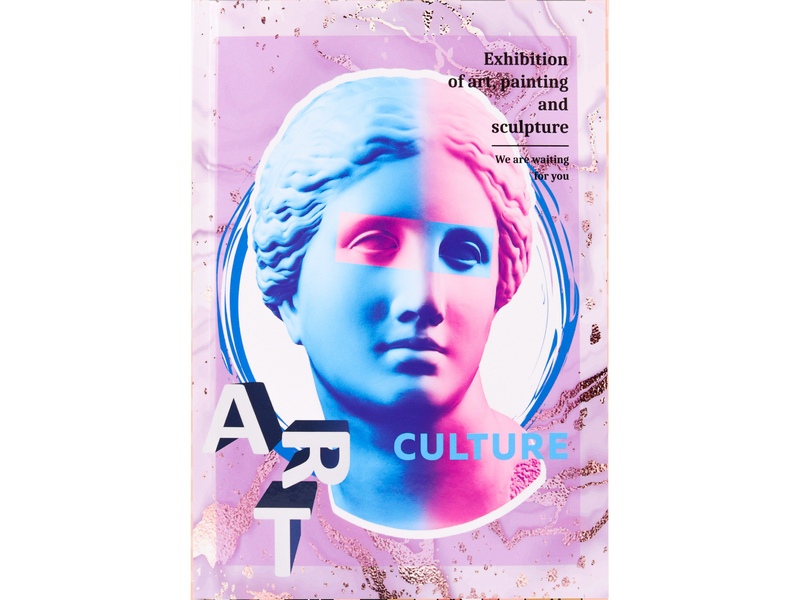 Ежедневник с трафаретом 150*204 мм 96 л "ВЕНЕРА" (7БЦ, глян. лам., офсет)