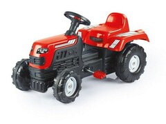 Трактор педальный DOLU с клаксоном красный 8050