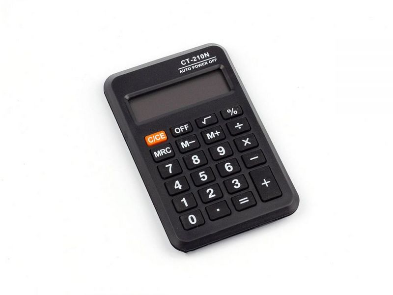 Калькулятор карманный 8-разрядный 10*9 см CT-210N