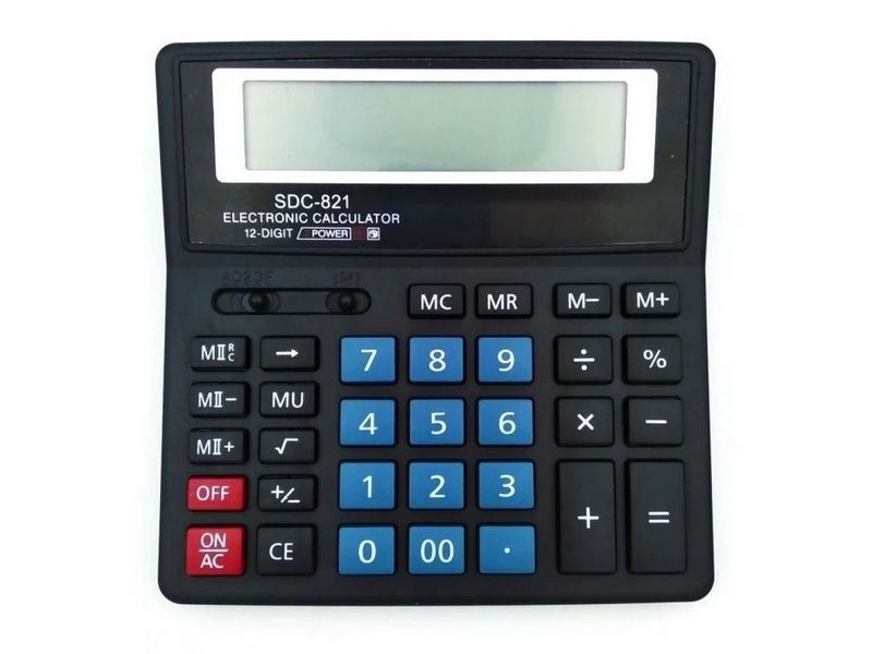 Калькулятор настольный 12-разрядный 15*15 см SDC-821