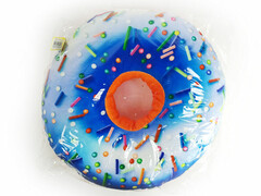 65490 [BAV-009]Подушка-игрушка Пончик глазурь светло-голубая 48*48см BAV-009