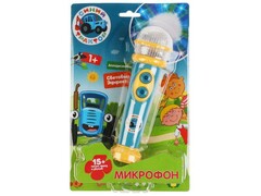 Микрофон 19 см «Синий трактор» (15 песен, фраз, звуков) на планшете HT834-R2