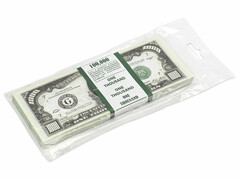 66071 [9-51-0016]Деньги шуточные «1000 долларов» 15,5*6,5 см