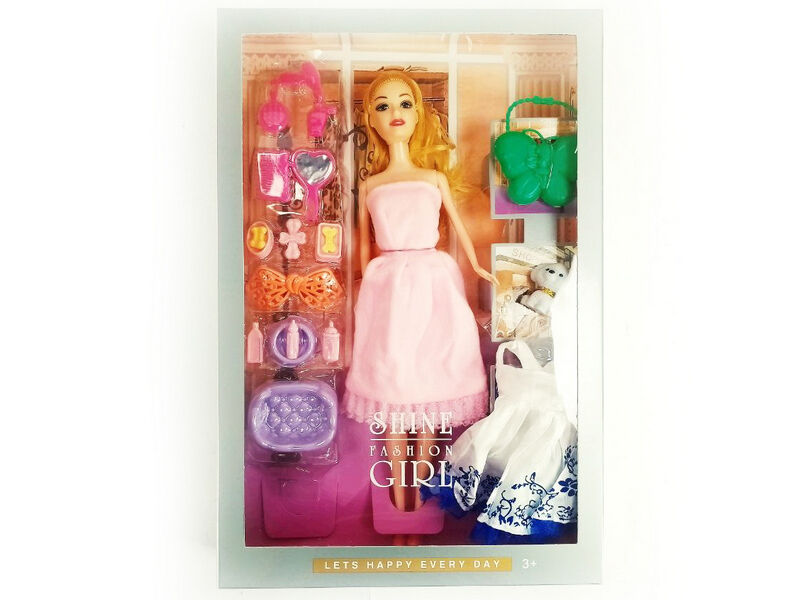 Кукла 29 см с платьем и аксесс. в кор. F7276