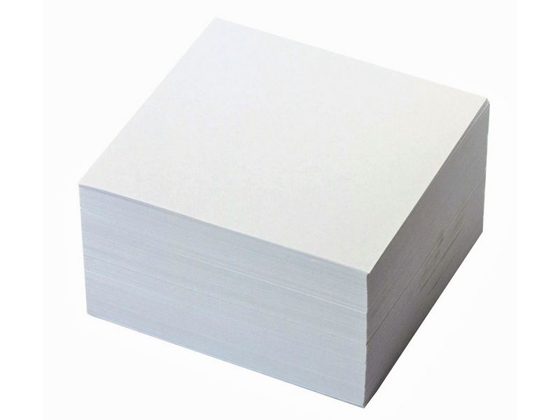 Блок для записей белый 9*9*5 см С-105